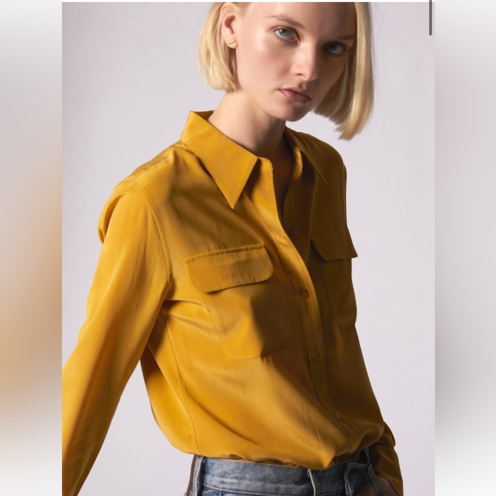 NWOT Equipment 100% Silk Top